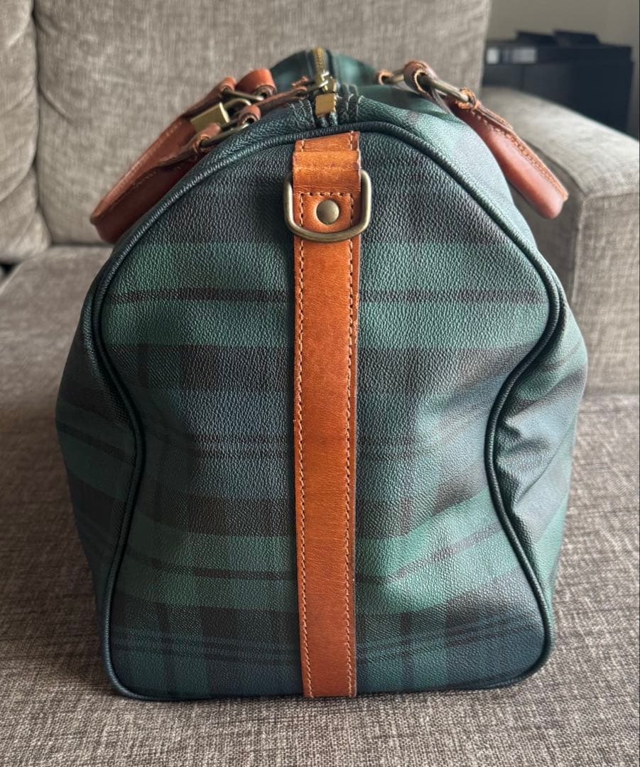 ポロラルフローレン ボストンバッグ チェック ２WAY ヴィンテージ