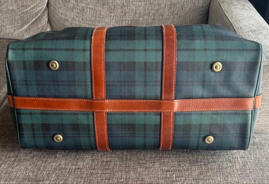 ポロラルフローレン ボストンバッグ チェック ２WAY ヴィンテージ