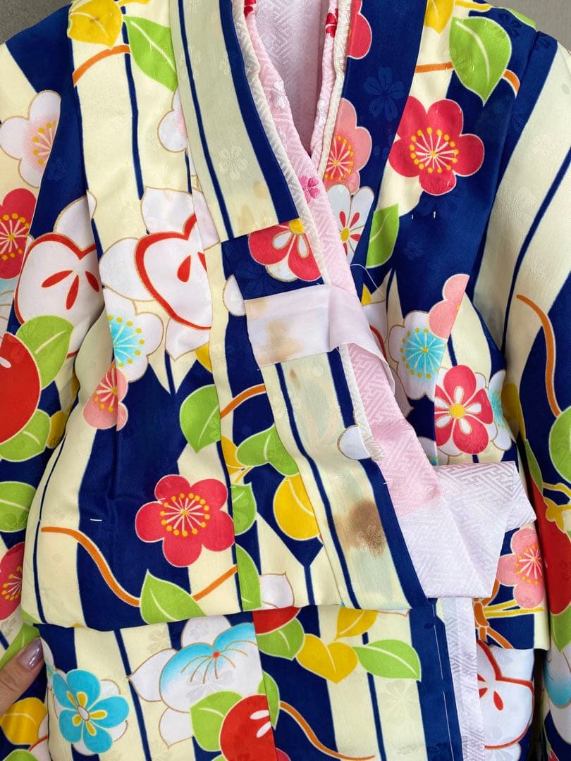 女の子 七五三 着物被布セット 付属品付き