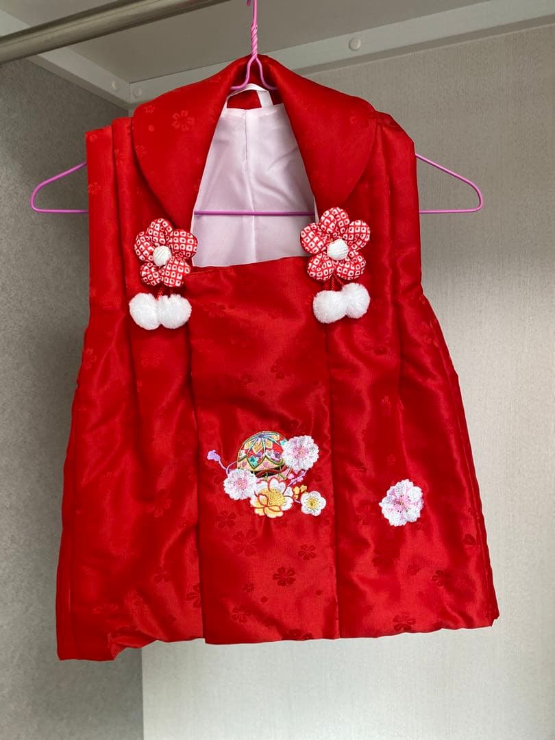 女の子 七五三 着物被布セット 付属品付き