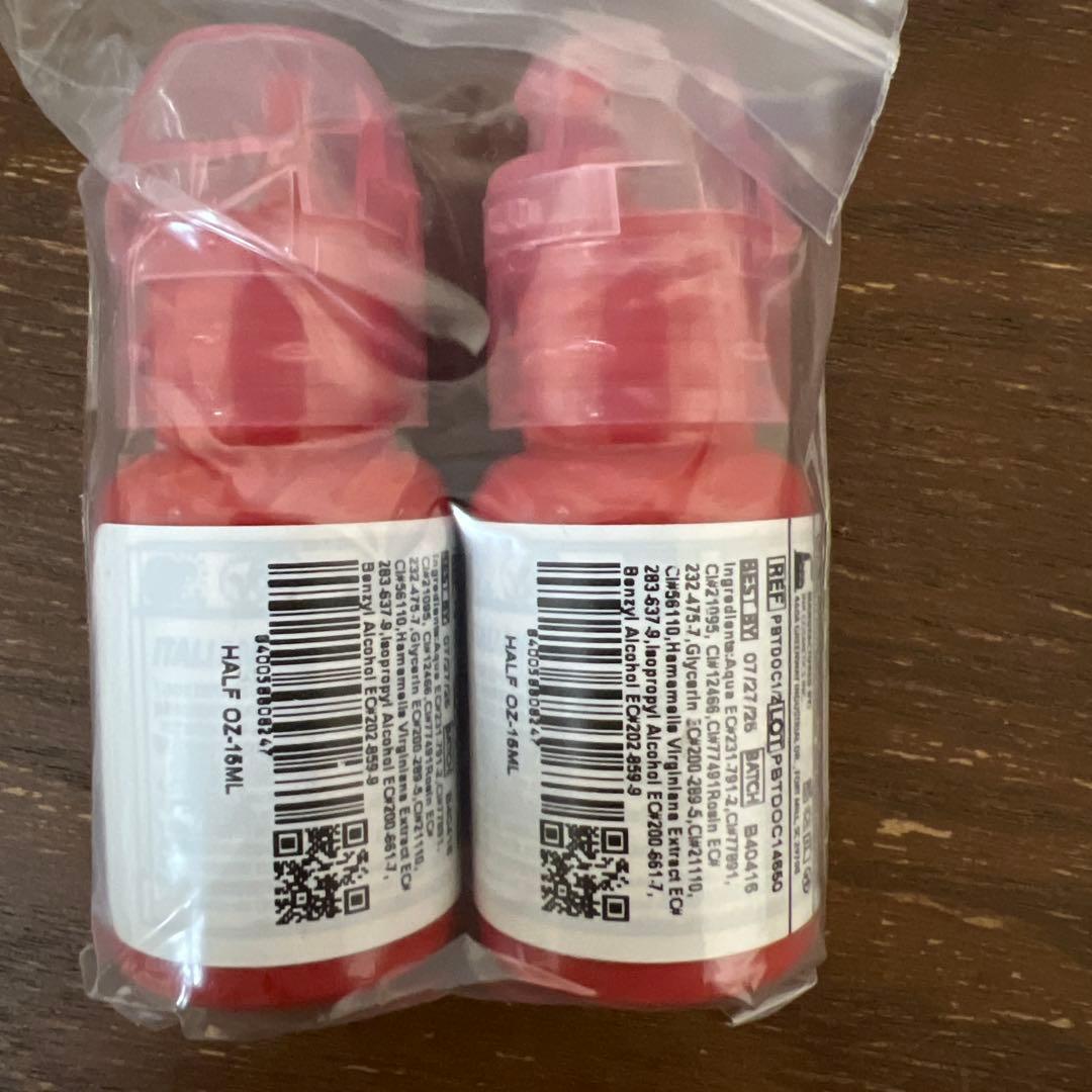 新品2本リップアートメイクカラーPERMA BLEND Orange Coral