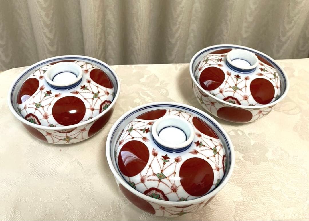 掛各窯作 有田焼蓋付鉢 蓋付碗