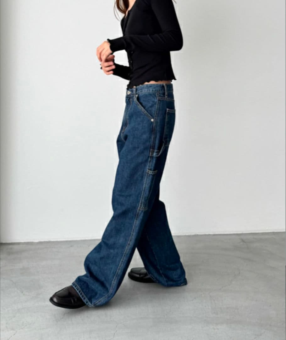 【美品】El mar　ペインターデニム　Мサイズ　 CANALJEAN