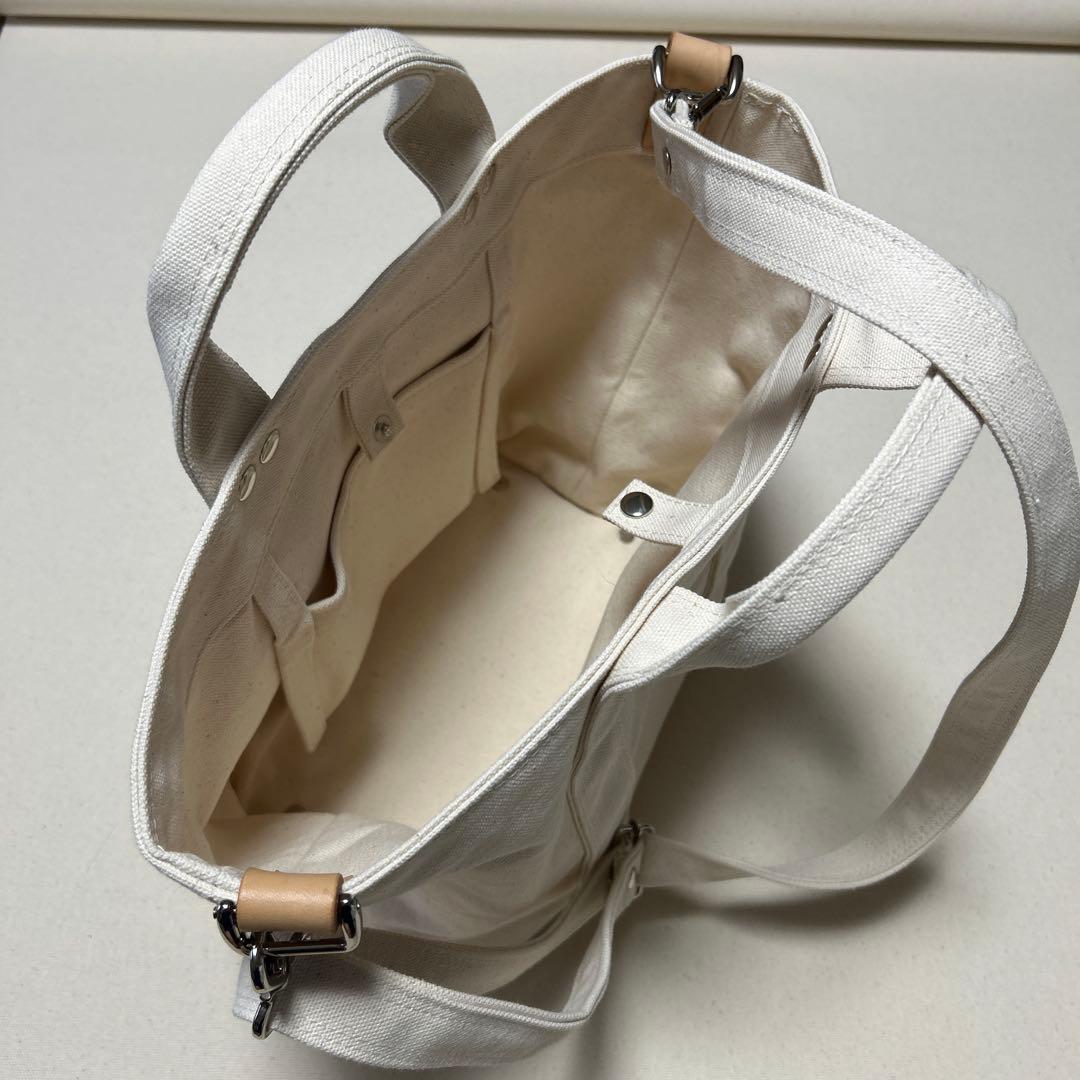 倉敷帆布　ホワイトキャンバス トートバッグ