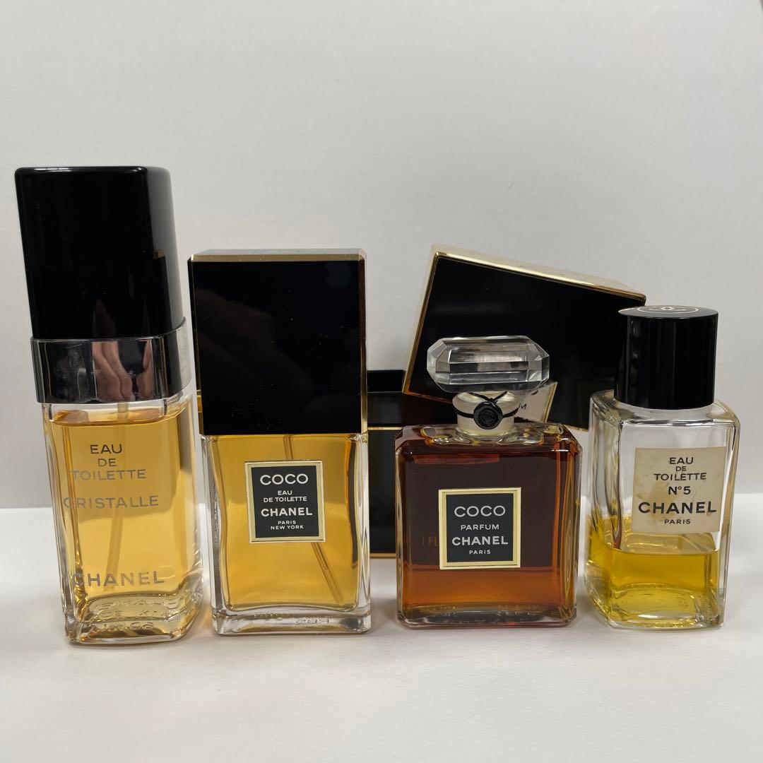 シャネル クリスタル COCO No5香水セット 4本