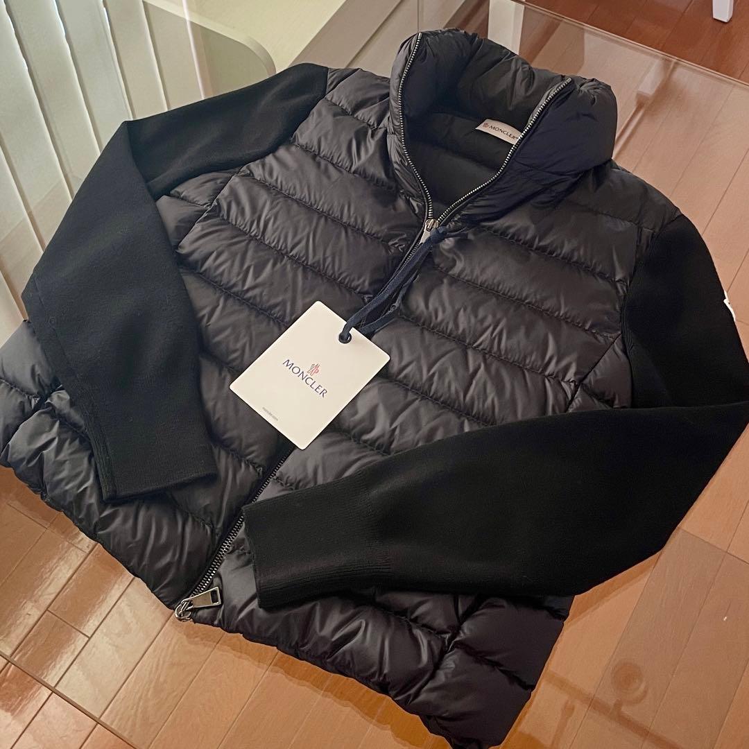 【国内正規品】MONCLER 銀座店購入 レディース ニットダウン ブラックXS
