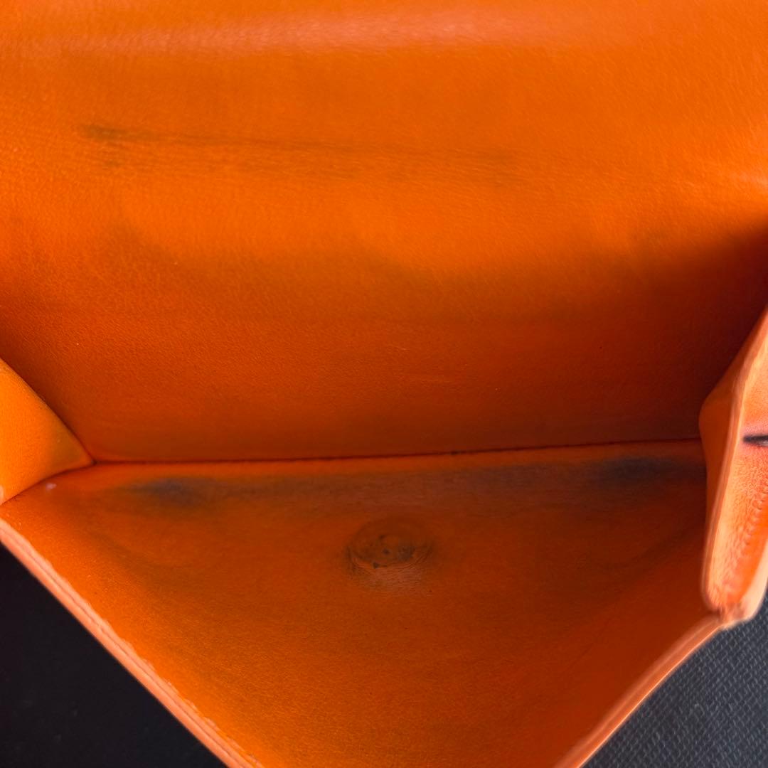 ボッテガヴェネタ イントレチャート コンパクトウォレット 三つ折り財布 オレンジ