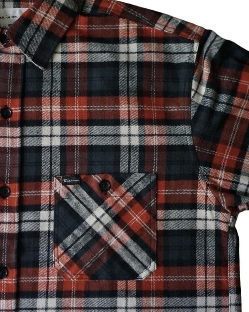 time is on ネルシャツ チェック