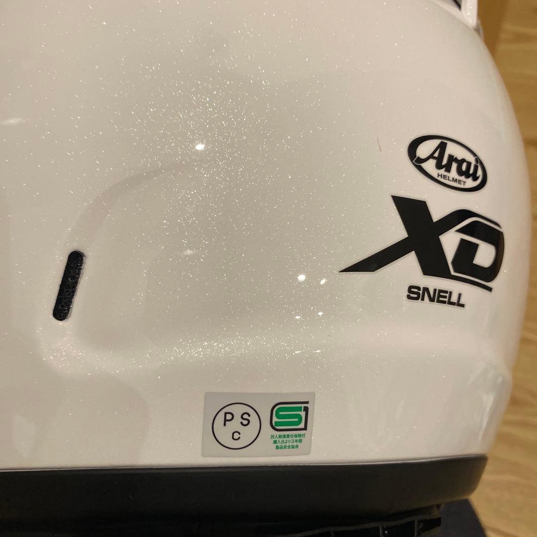 ※vegaさま専用 Arai XDフルフェイスヘルメット ホワイト　傷あり