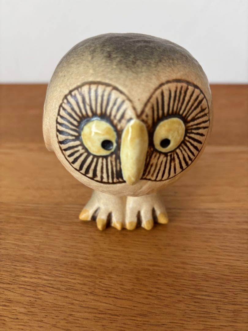 リサ・ラーソン　フクロウ　スウェーデンの森のグレーのふくろう