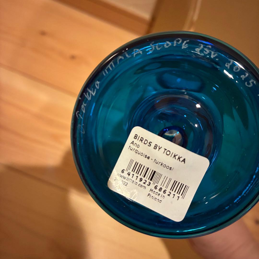 置物 Birds by Toikka ANO Turquoise Scope 25th