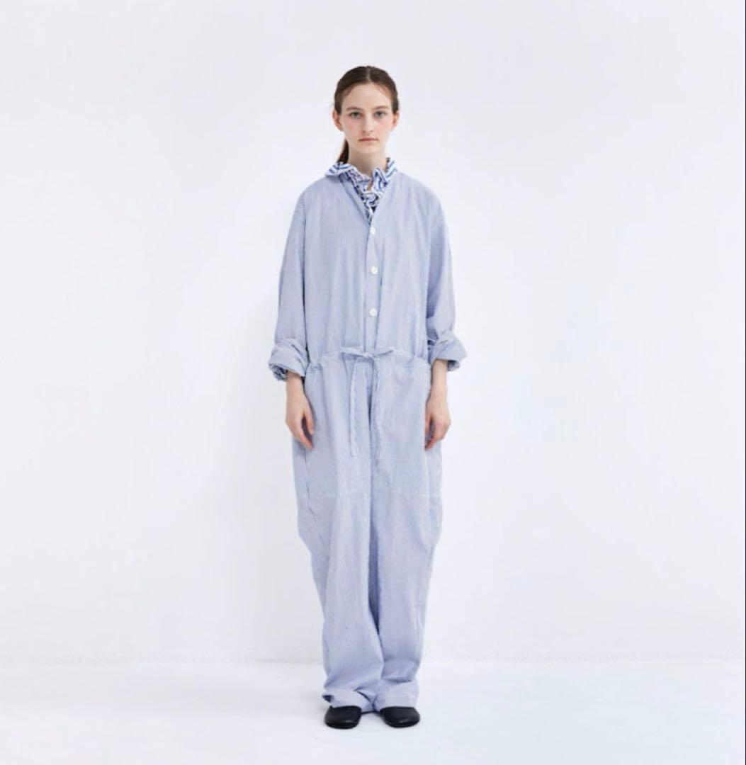 “ヴェリテクール”コットンオールインワン・ストライプ