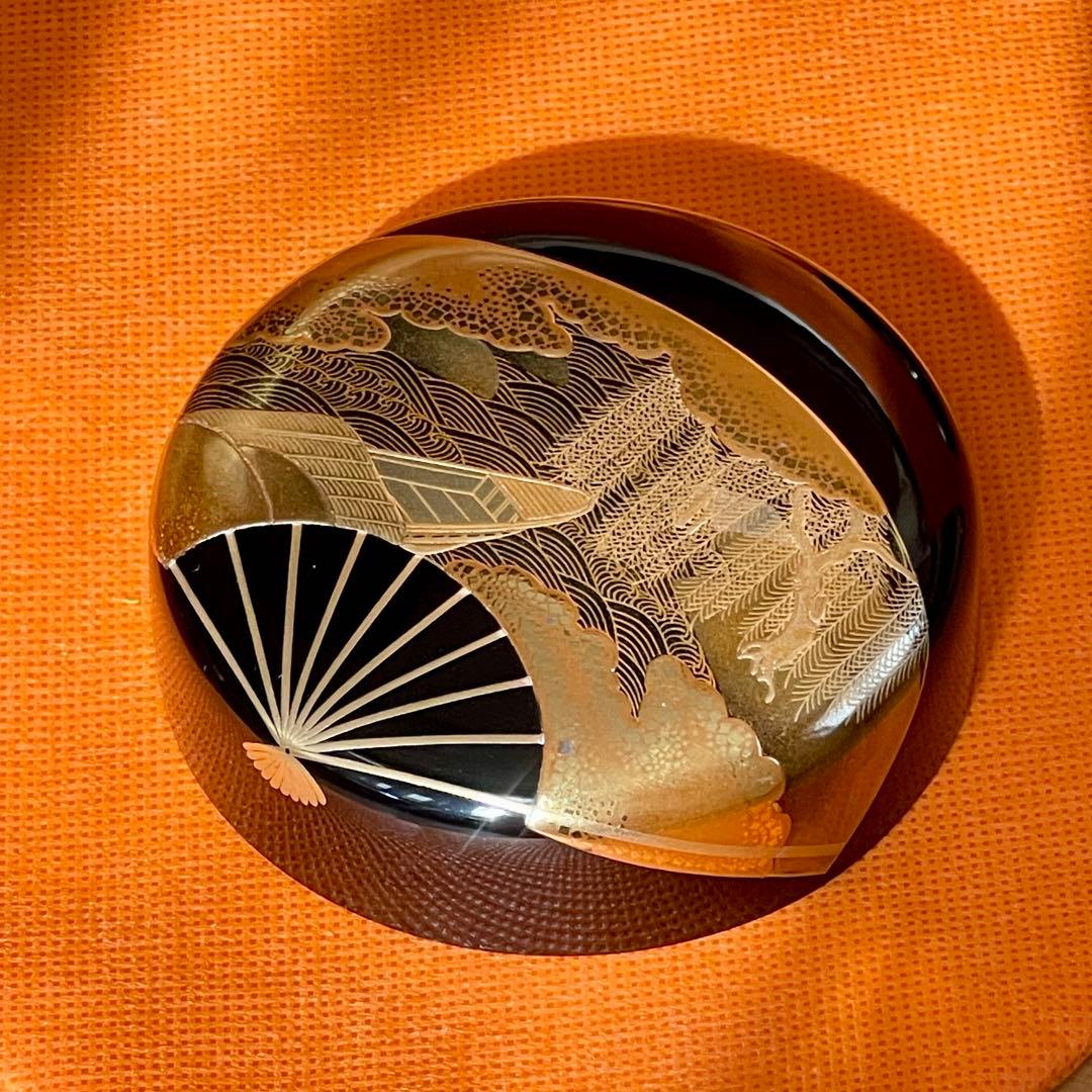 童甫　扇面平棗