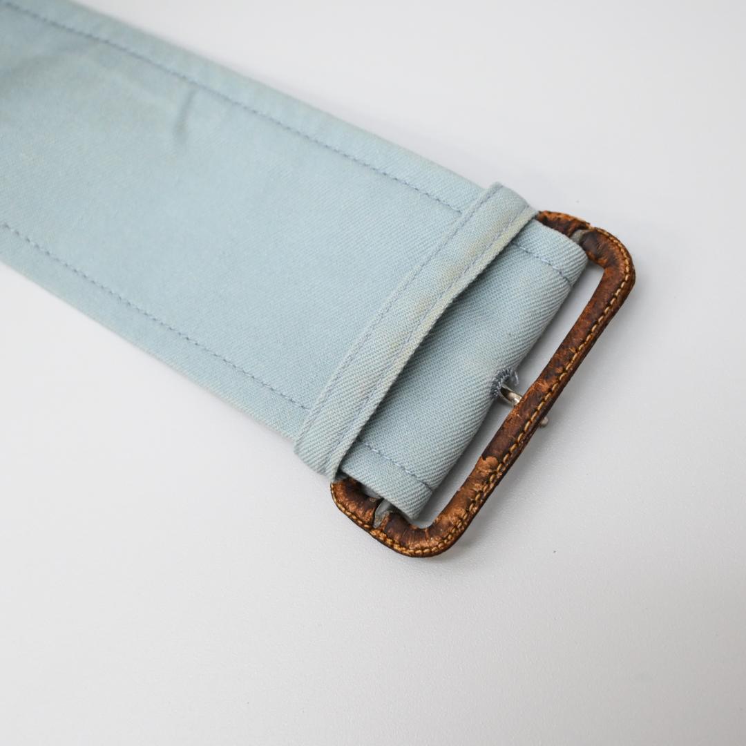 47957★年 バーバリーズ ノバチェック トレンチコート ライトブルー*