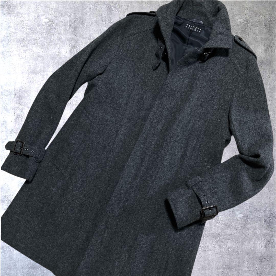 超美品 BARNEYS NEWYORK バーニーズ ウール ビジネスコート