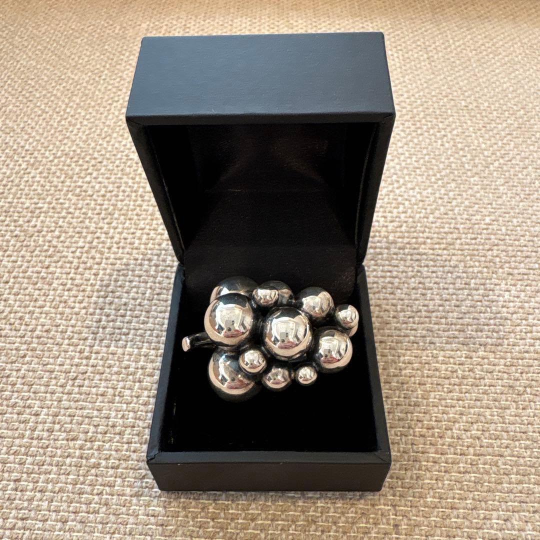 【ジョージジェンセン】ムーンライトグレープ 大 シルバーリング 14号