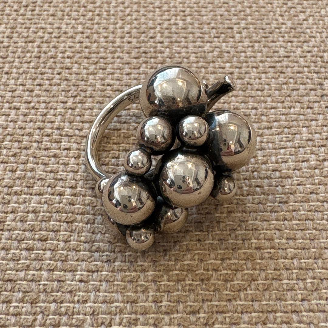 【ジョージジェンセン】ムーンライトグレープ 大 シルバーリング 14号