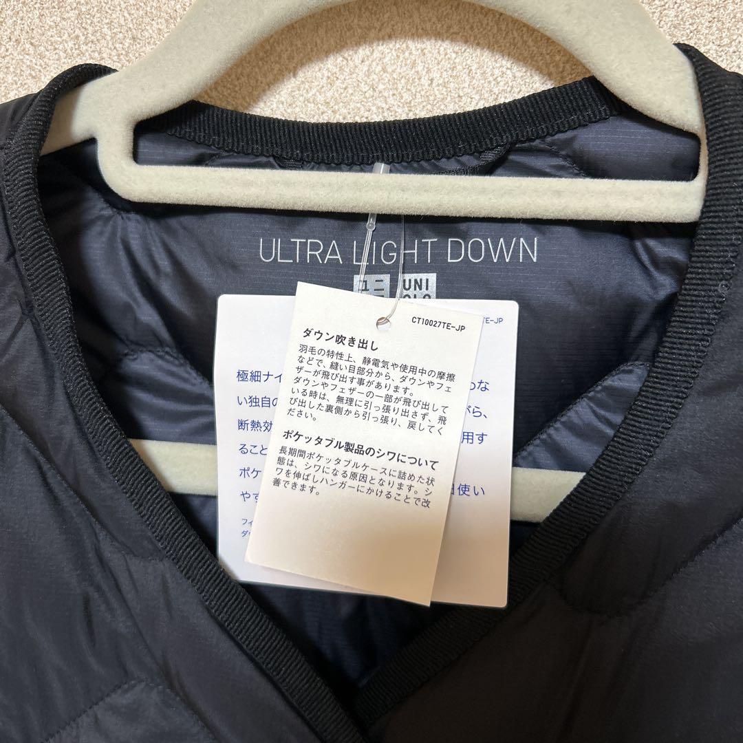 新品未使用タグ付き 美品 ユニクロ ウルトラライトダウンベスト 袋付きSサイズ