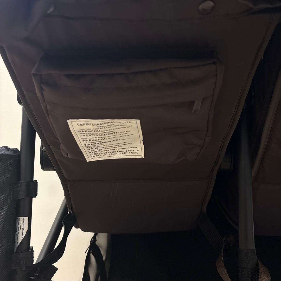 AirBuggy ココダブル ベビーカー ブラウン 双子ベビーカー　付属品あり