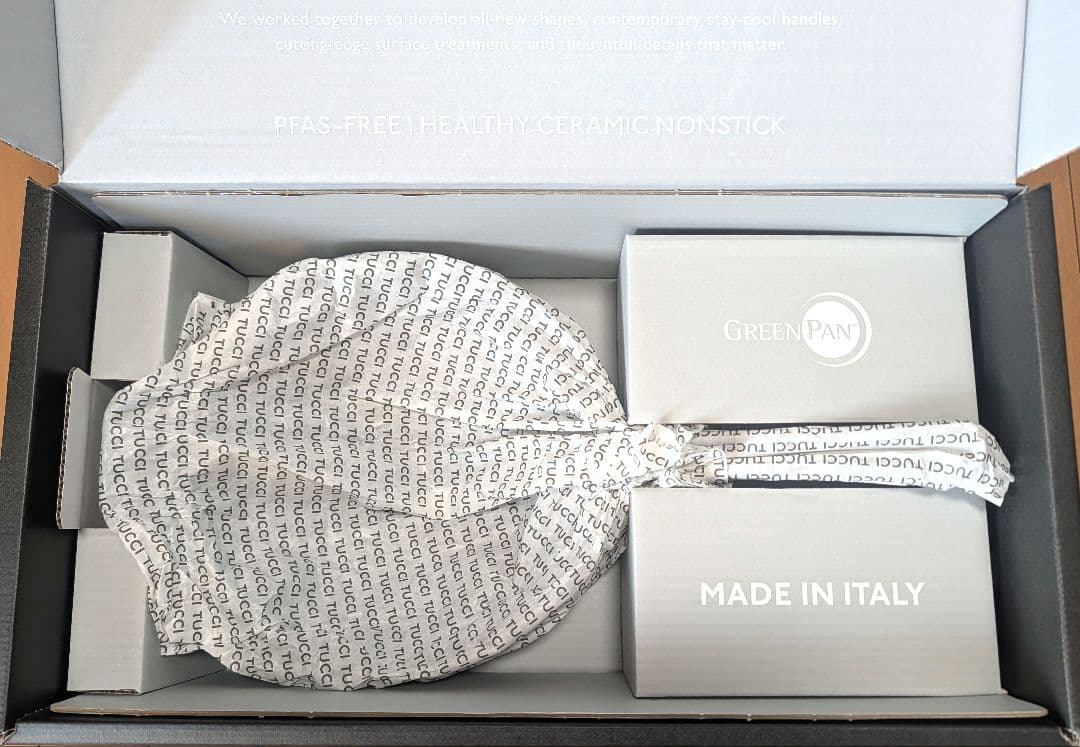 ★グリーンパン★TUCCIコレクション 深型フライパン ガラス蓋付き 26cm