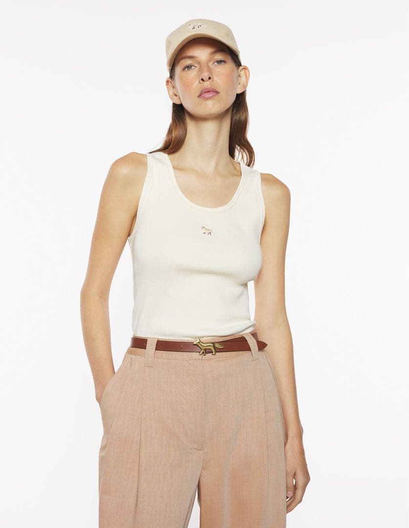 ベイビー フォックス パッチ リブ タンクトップ