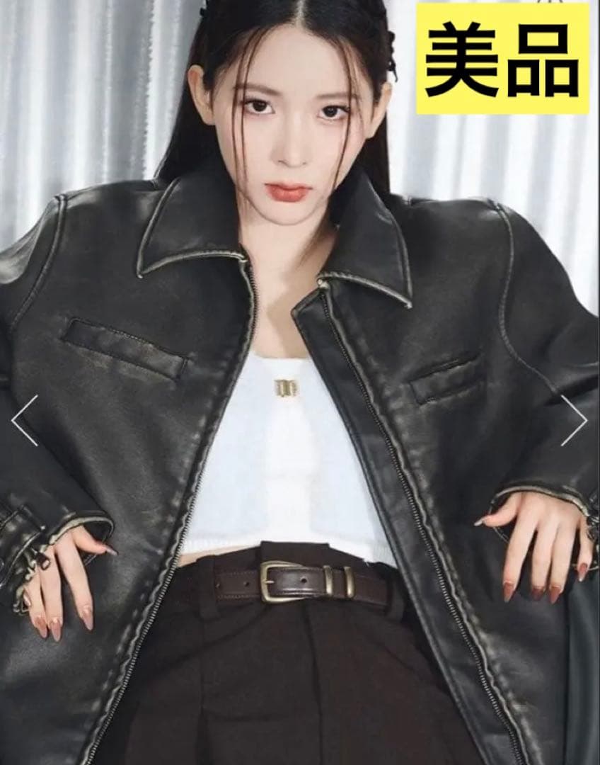 【SLY】MICHI X F レザー ジャケット ミチ スライ