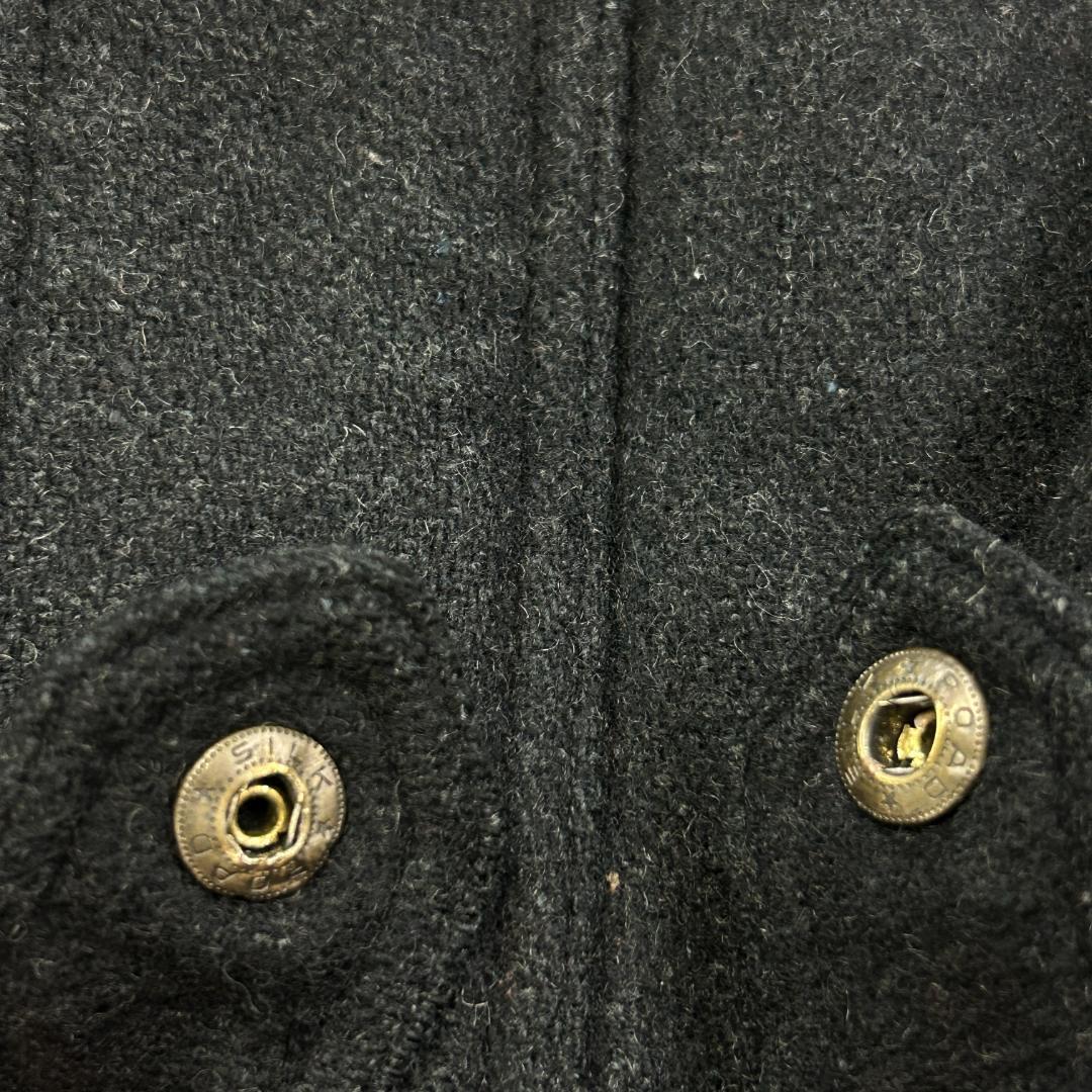 M*0様 MEMBERS ONLY　スタンドカラー　ウールブルゾン　古着　ブラッ