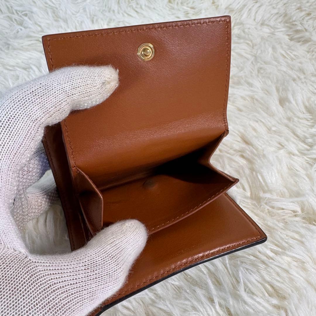 CELINE セリーヌ 折り財布 トリオンフ マカダム PVC レザー 多収納