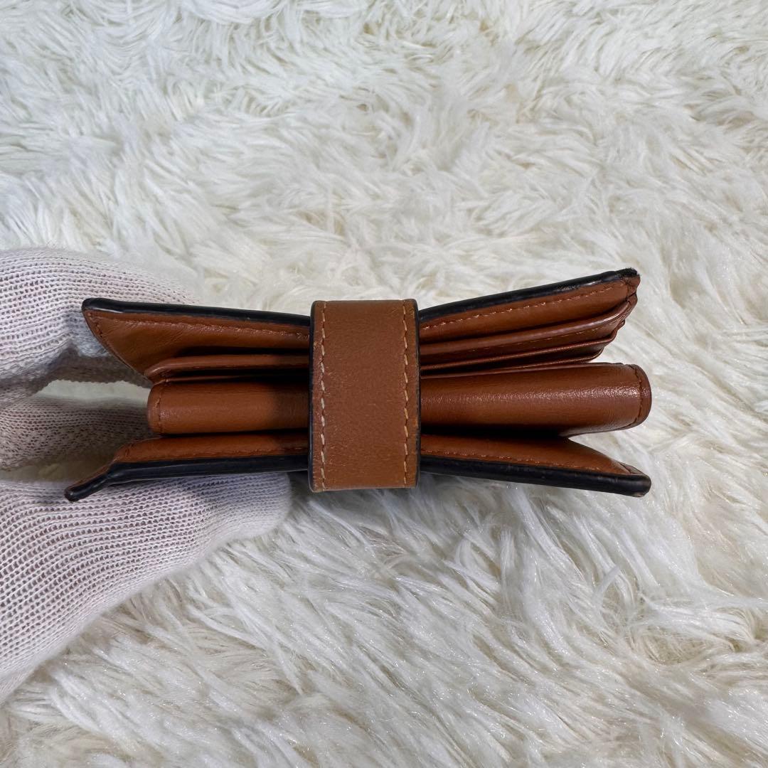 CELINE セリーヌ 折り財布 トリオンフ マカダム PVC レザー 多収納