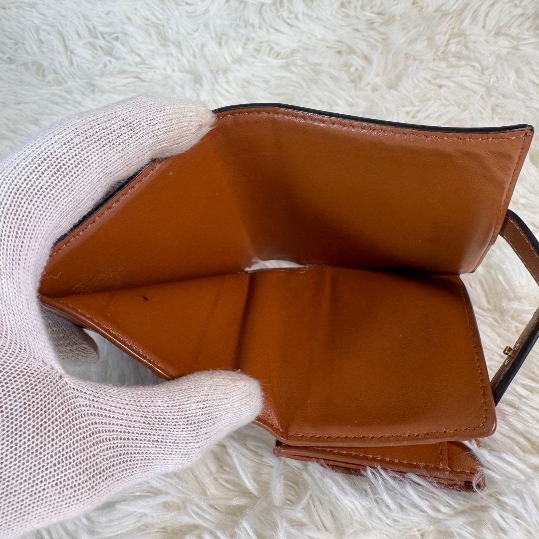 CELINE セリーヌ 折り財布 トリオンフ マカダム PVC レザー 多収納