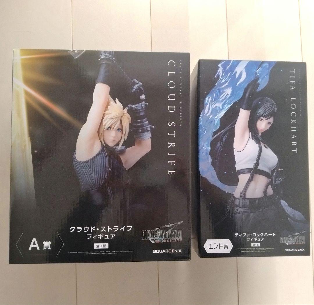 【未開封】FF7 くじ A賞 クラウド エンド賞 ティファ フィギュアセット