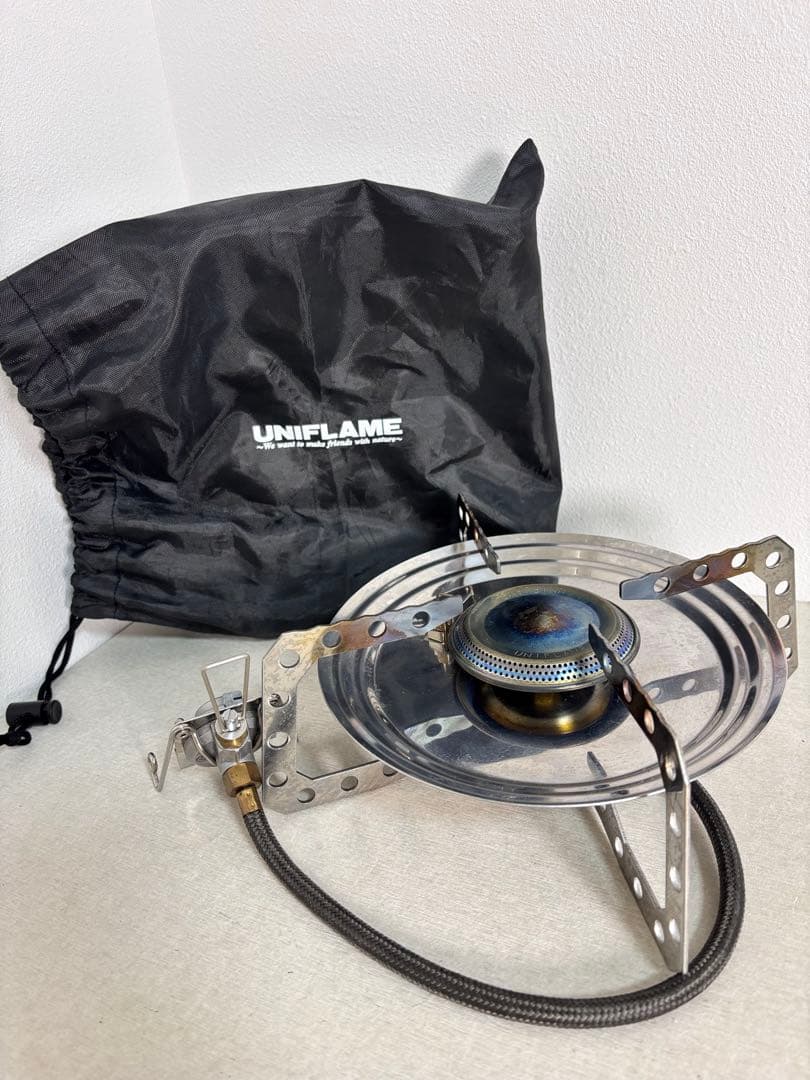 【美品】 ユニフレーム テーブルトップバーナー US-D II 収納袋付