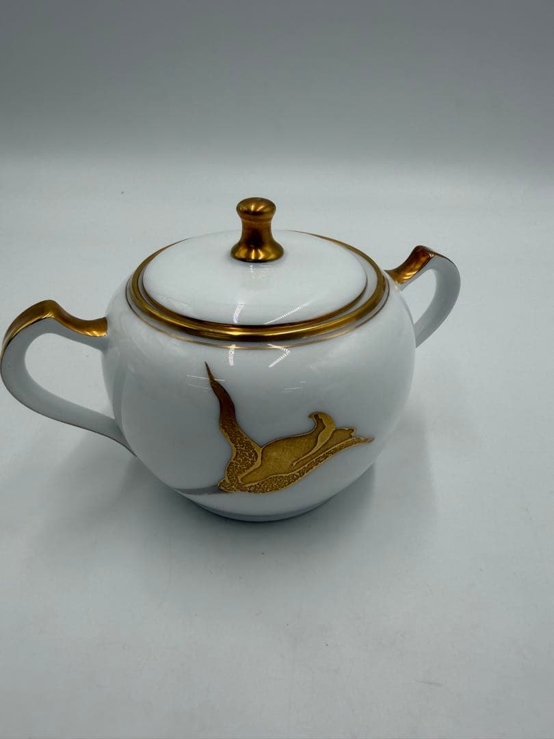 大倉陶園　　金彩薔薇 ティーポット＆シュガーポット＆ミルクポット　３点