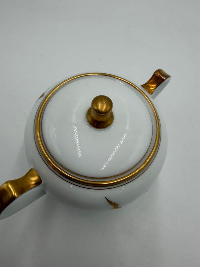 大倉陶園　　金彩薔薇 ティーポット＆シュガーポット＆ミルクポット　３点