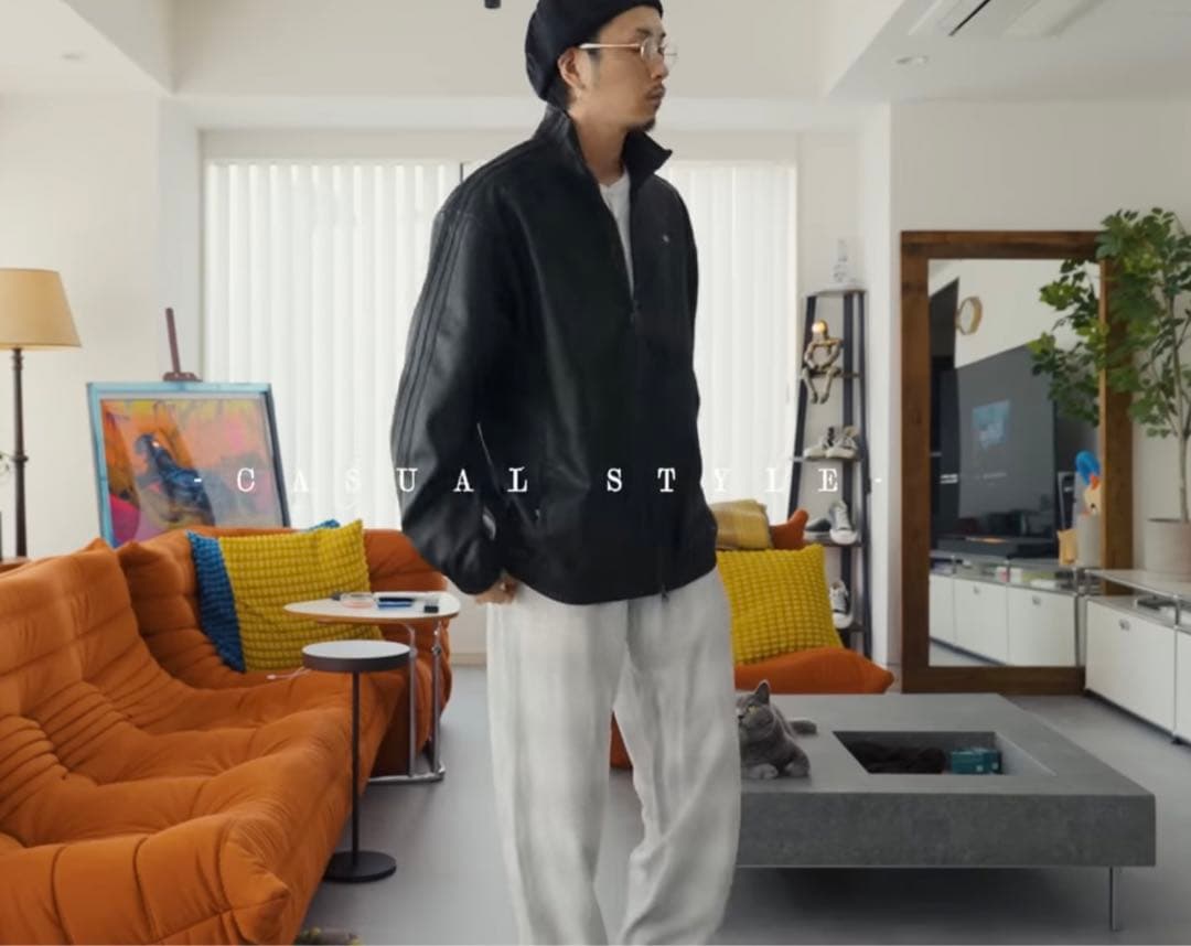 プレザー ファイヤーバード オーバーサイズ トラックトップ adidas
