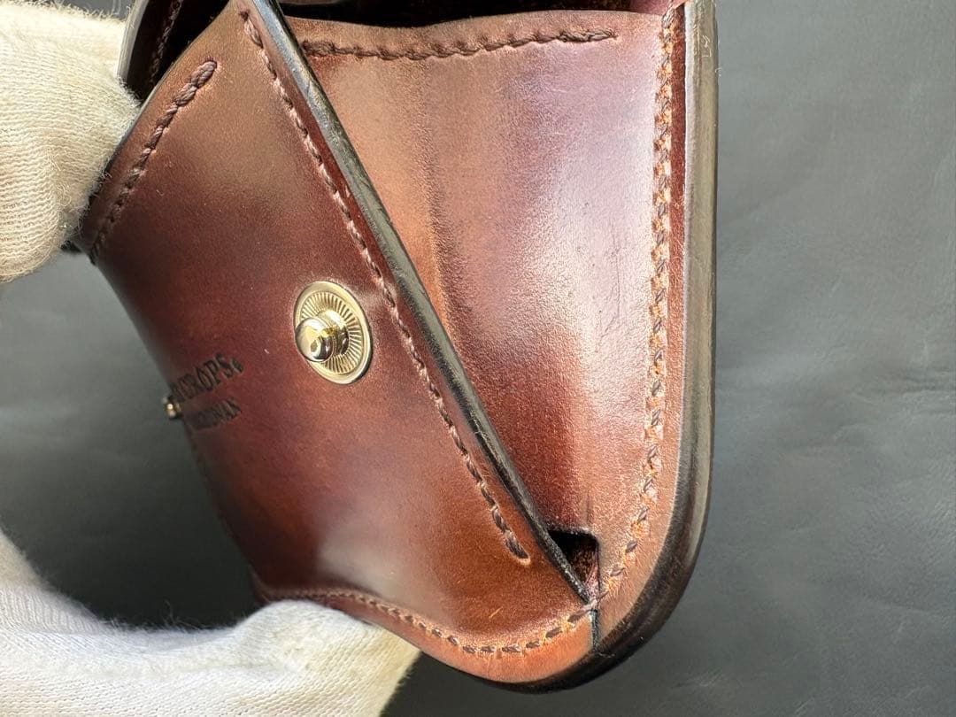 タング　シェルコードバン マーブル　バーガンディ　ラストクロップス