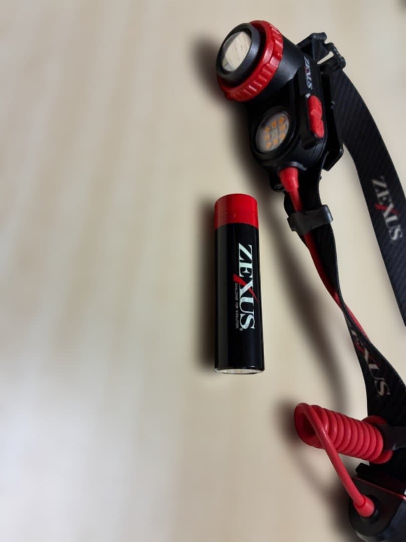 ZEXUS ヘッドランプ 黒・赤