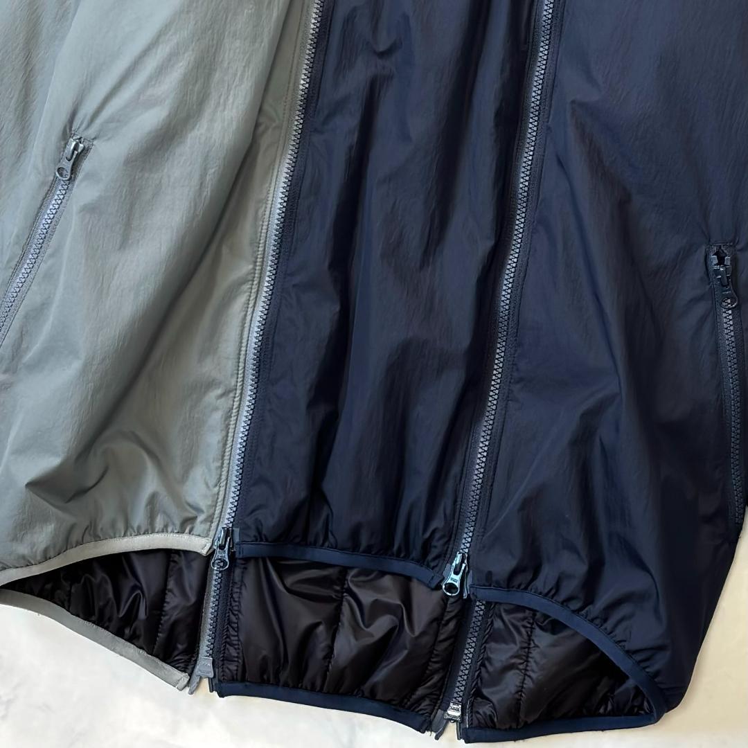 美品マウンテンリサーチ 4 Zips Parka 中綿ジャケット紺 L tr6