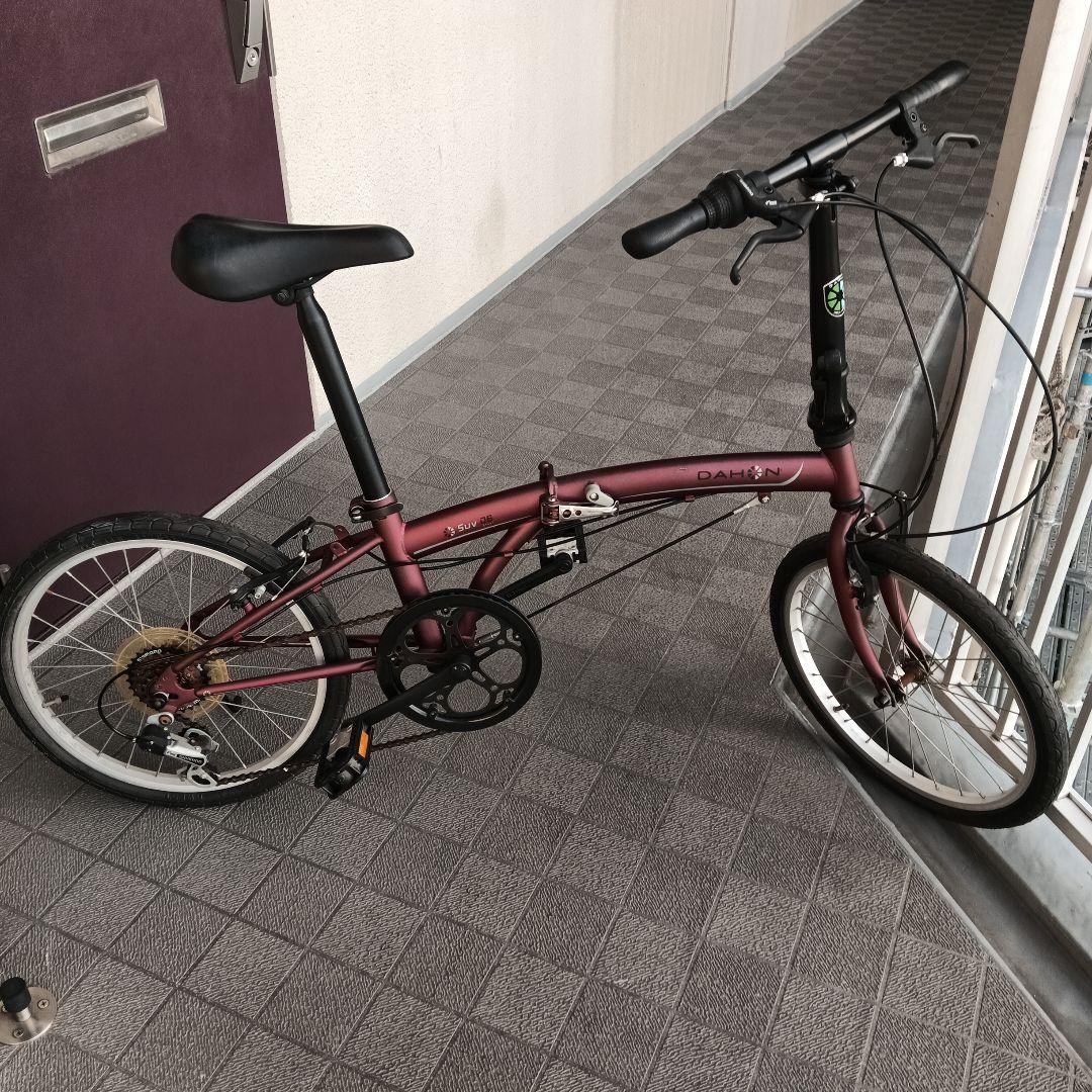 【土日引取限定】DAHON SUV D6 折りたたみ自転車　マットワイン