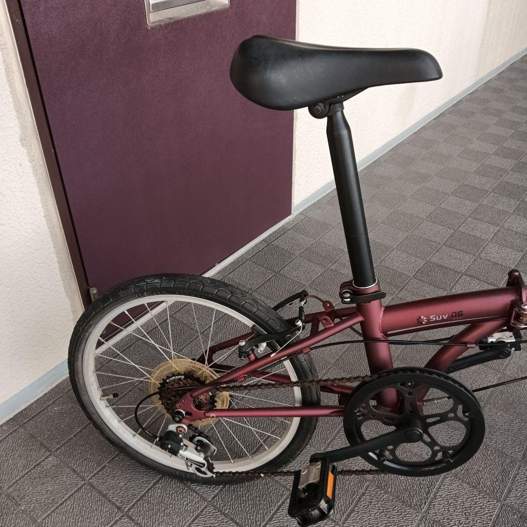 【土日引取限定】DAHON SUV D6 折りたたみ自転車　マットワイン