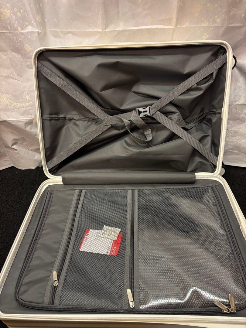 Ashard キャリーケース スーツケース Mサイズ ホワイト