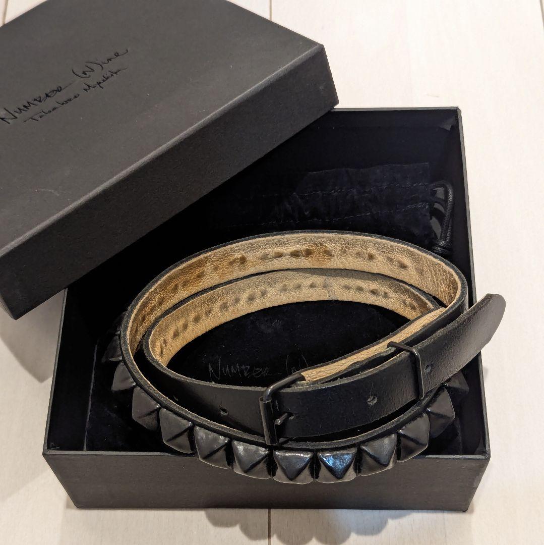 激レア★NUMBER(N)INE 別注 WENDY'S 1連スタッズベルト M