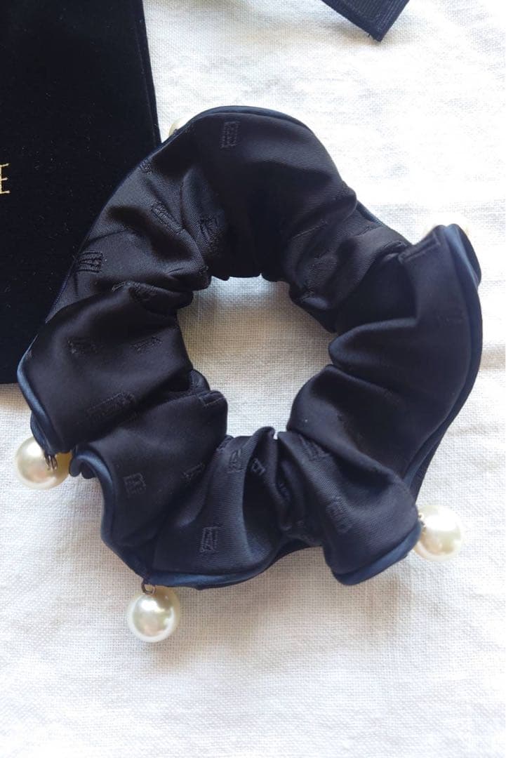 ALEXANDRE DE PARIS サテンシュシュ 黒