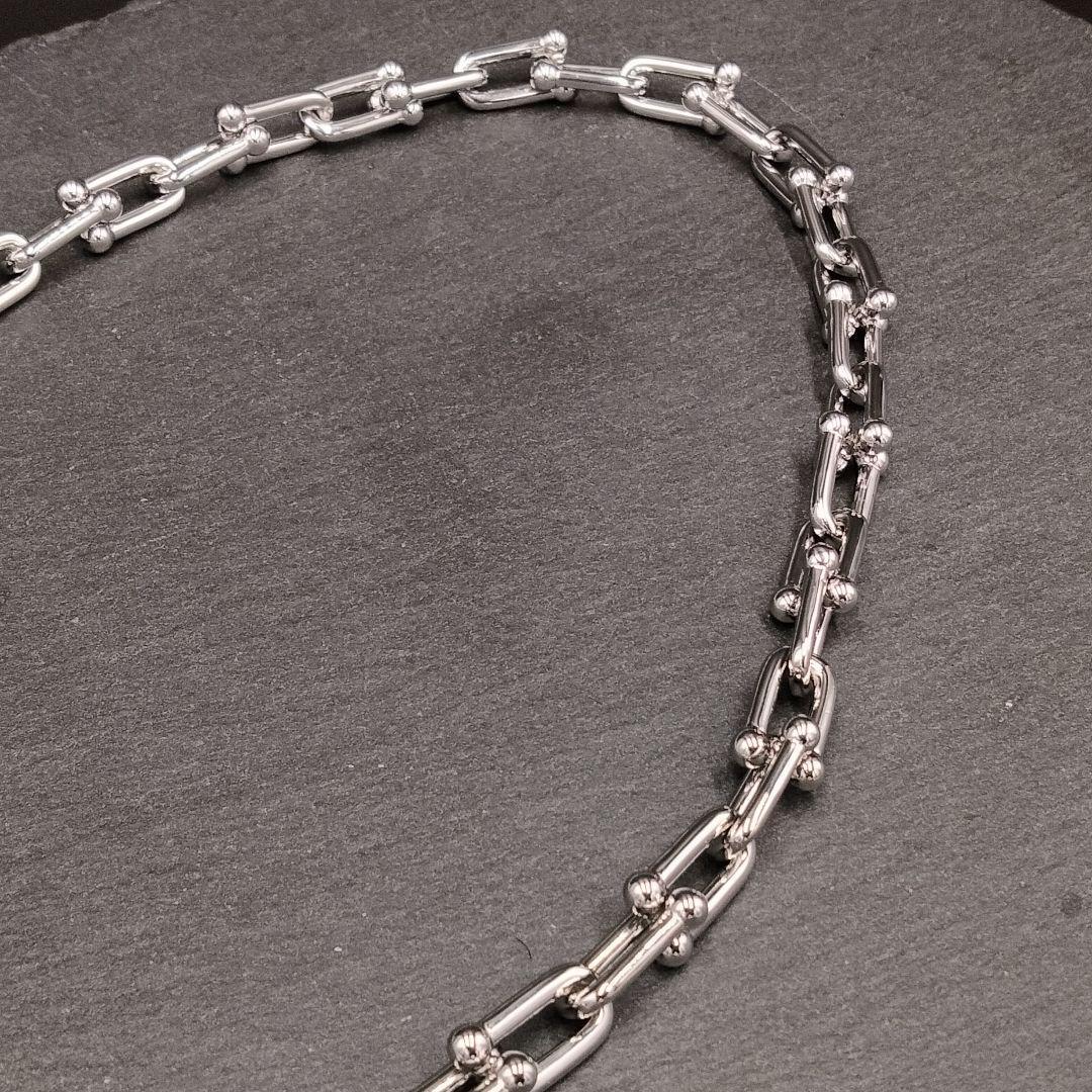 シルバー アクセサリー ロング ネックレス レディー25 銀