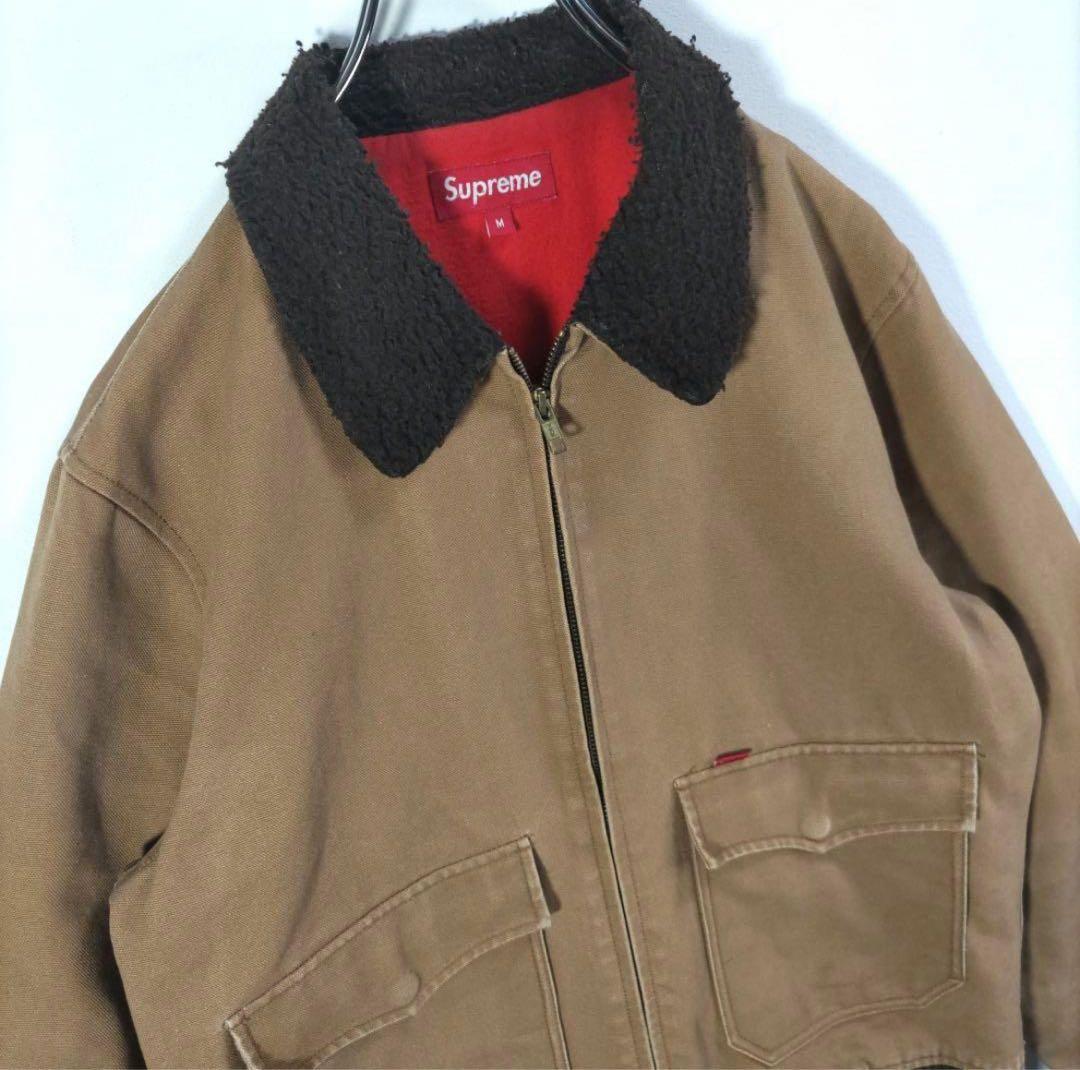 【希少】Supreme ボア襟付きワークジャケット Mサイズ