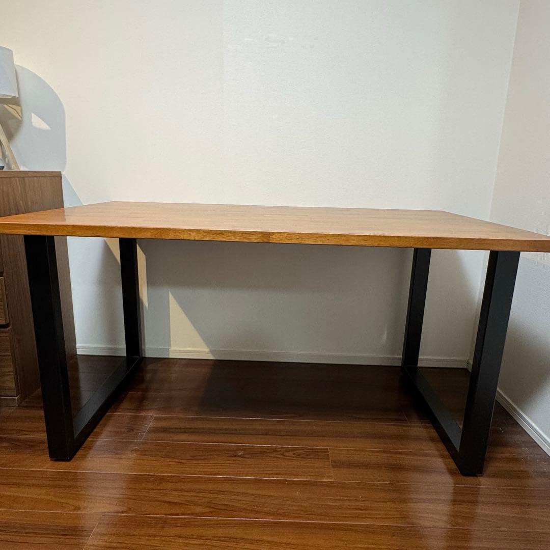 【大幅値下げ】kanademono ラバーウッドブラウン テーブル 140×80