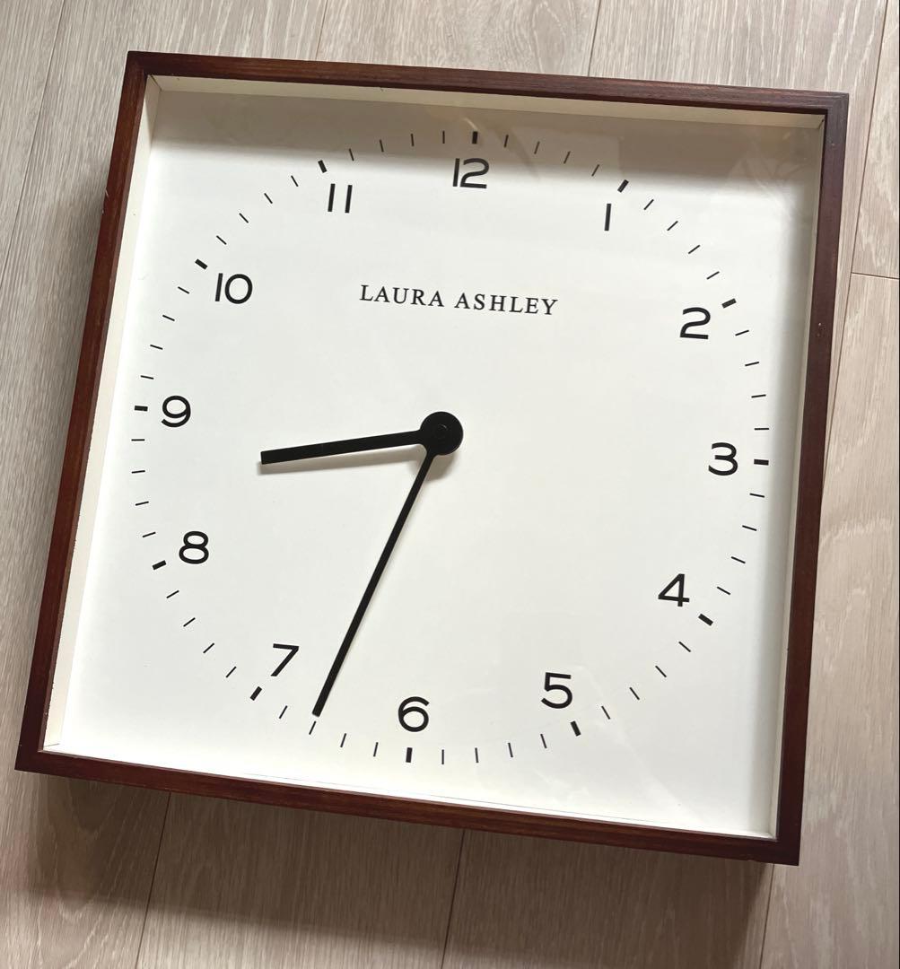 レア　LAURA ASHLEY ローラアシュレイ 掛時計 アンティーク調ブラウン