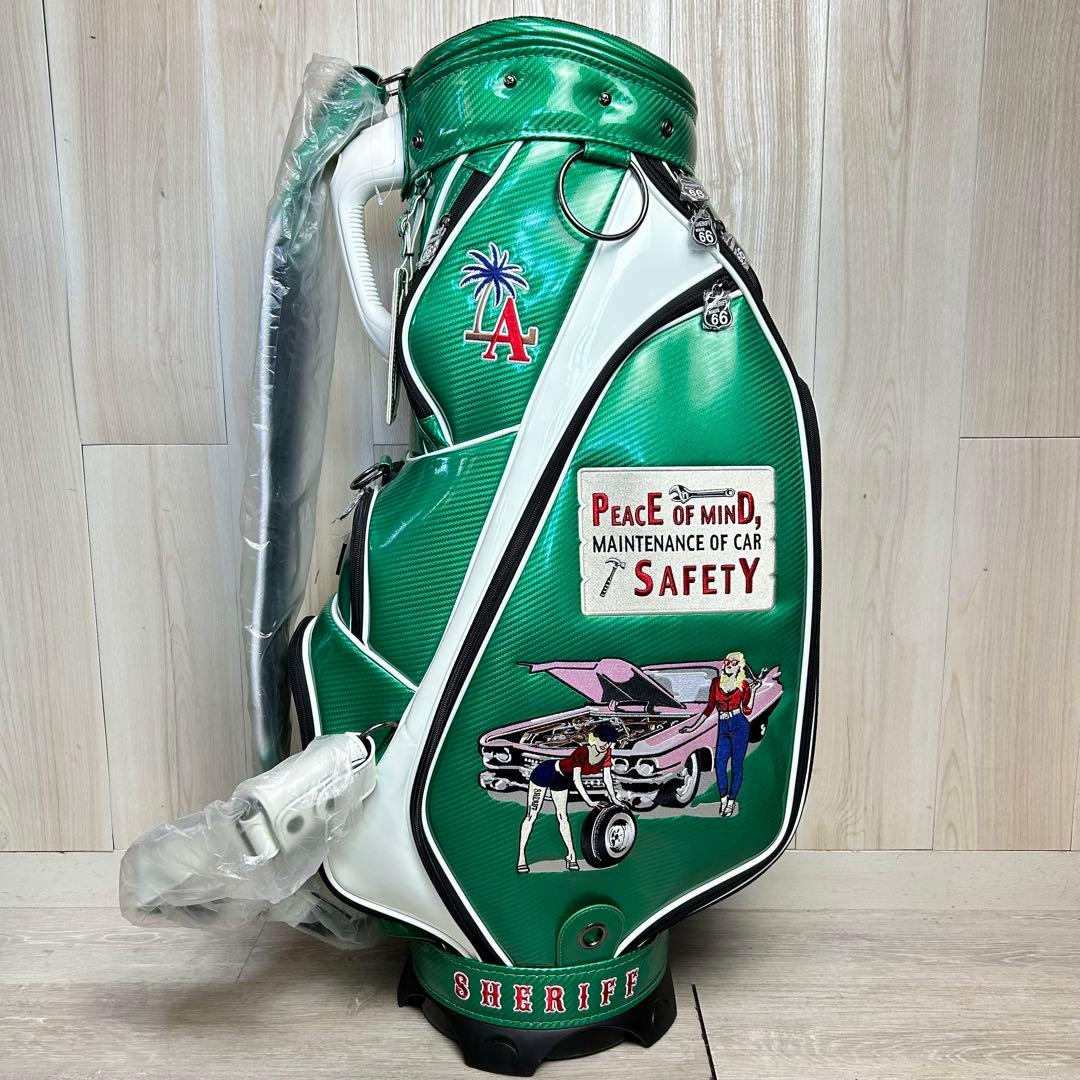 【SHERIFF 】ゴルフキャディバッグ 新品　プレミアム　限定品！シェリフ