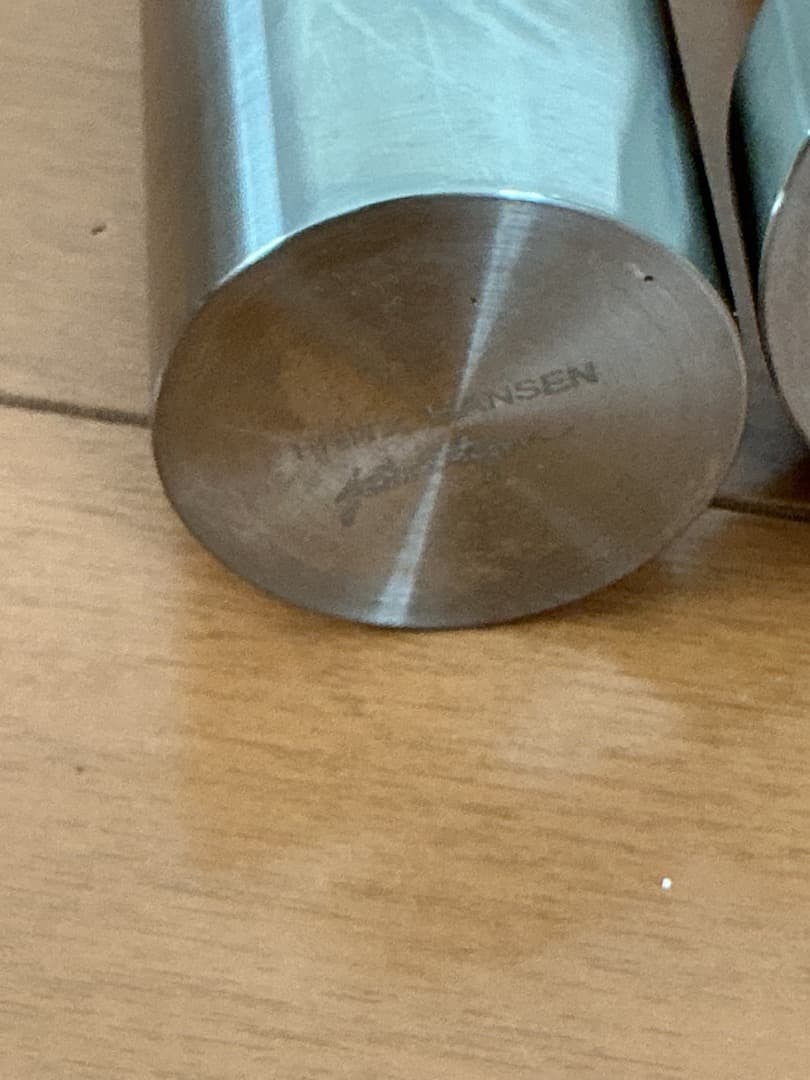 Fritz Hansen ステンレスキャンドルホルダー 2個セット