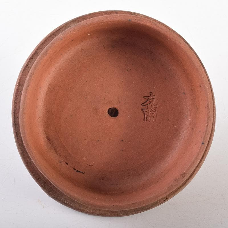 中国　紫砂　朱泥　遊環摘　急須　茶壷　在銘　M　R7641